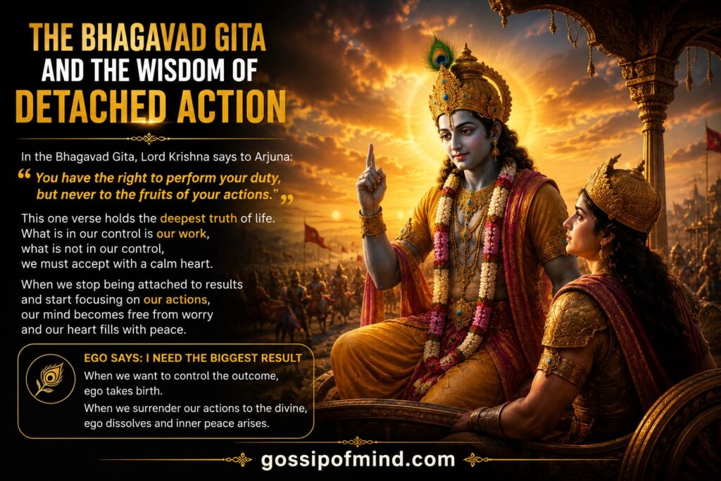 The Bhagavad Gita and the Wisdom of Detached Action