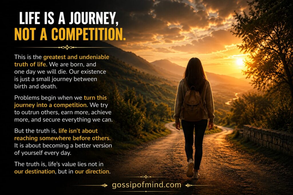 Life Is a Journey, Not a Competition
