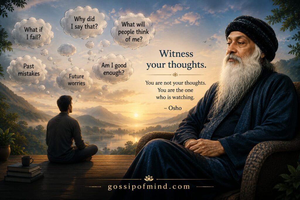 Osho teaching witness consciousness and self observation