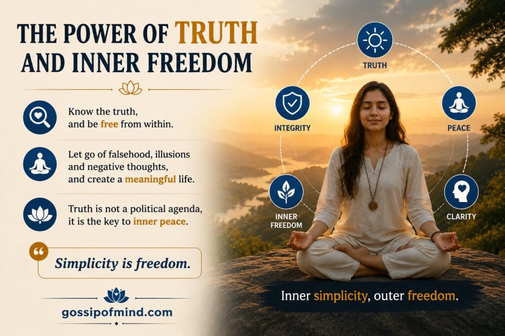 Truth Is the Foundation of Inner Freedom.