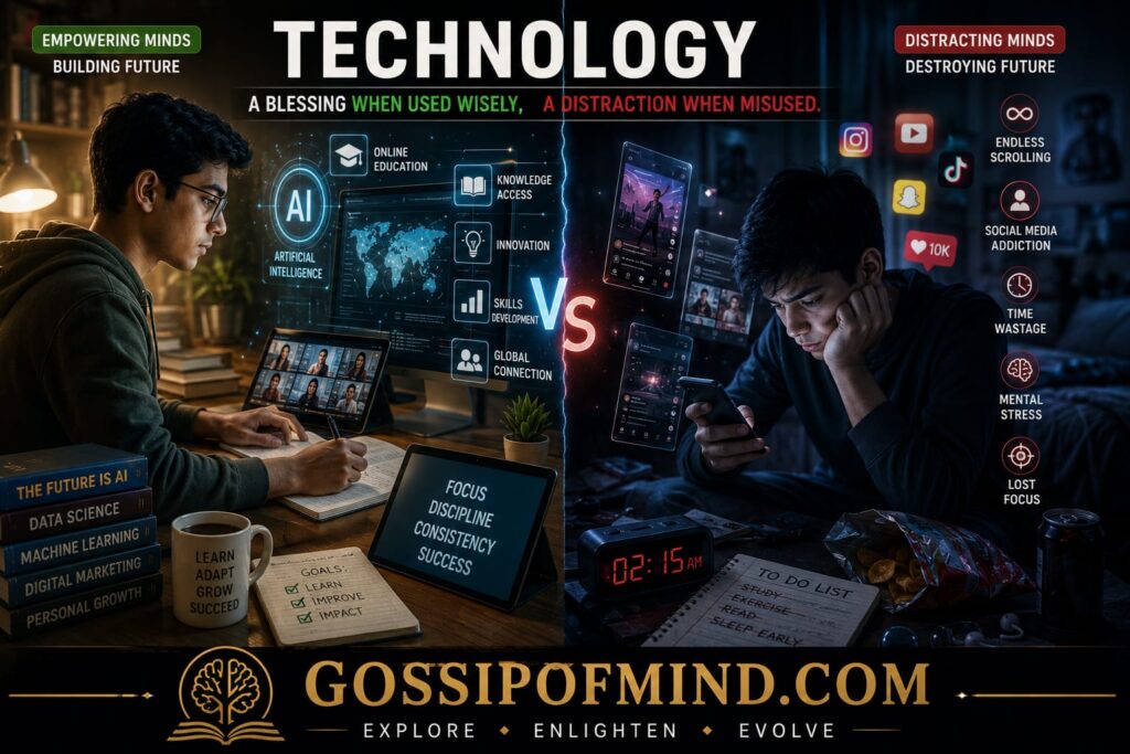 Technology's positive and negative impact on Gen Z and Millennials in the digital age.