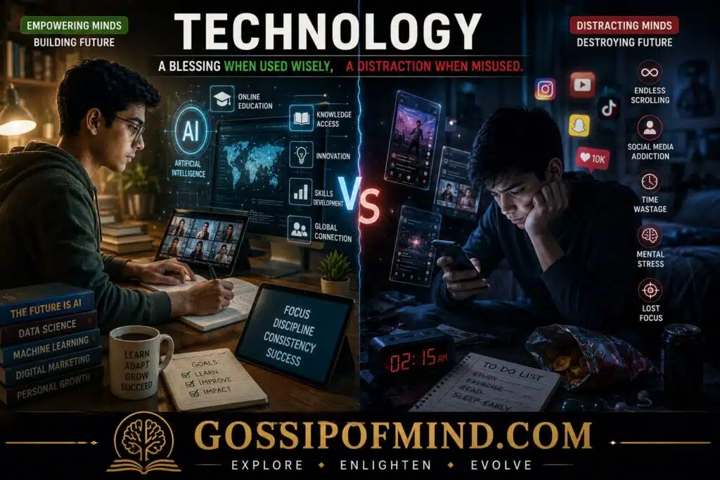 Technology's positive and negative impact on Gen Z and Millennials in the digital age.
